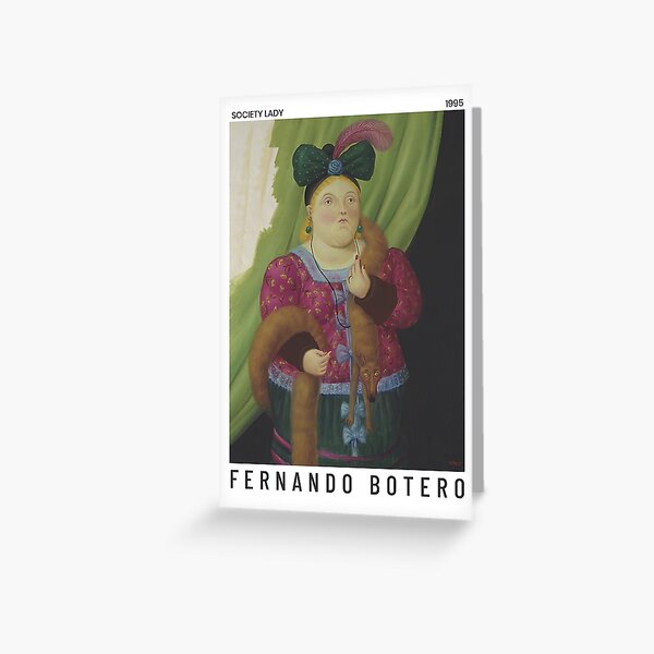 Item preview, Fernando Botero - Society Lady - Exhibition Poster designed and sold by studiofrivolo.