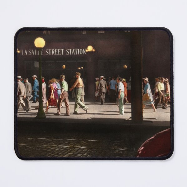 Item preview, City - Chicago IL - Five o'clock crowd 1941 designed and sold by Mike Savad Photography.