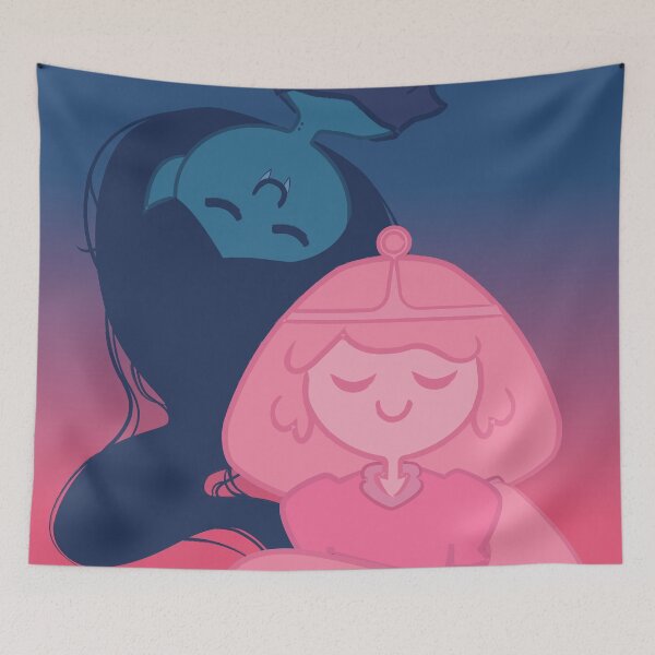 Item preview, Marceline and Bubblegum - pink and blue designed and sold by merfolk.