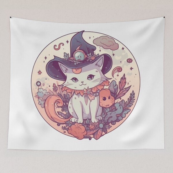 Item preview, Cute Cat Witcher - Kawaii Style designed and sold by KarolloBrand.