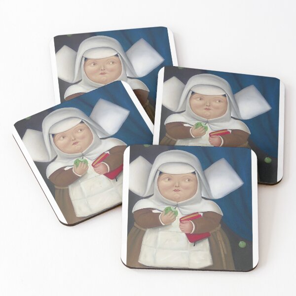 Item preview, Fernando Botero - Nun Eating An Apple - Exhibition Poster designed and sold by studiofrivolo.