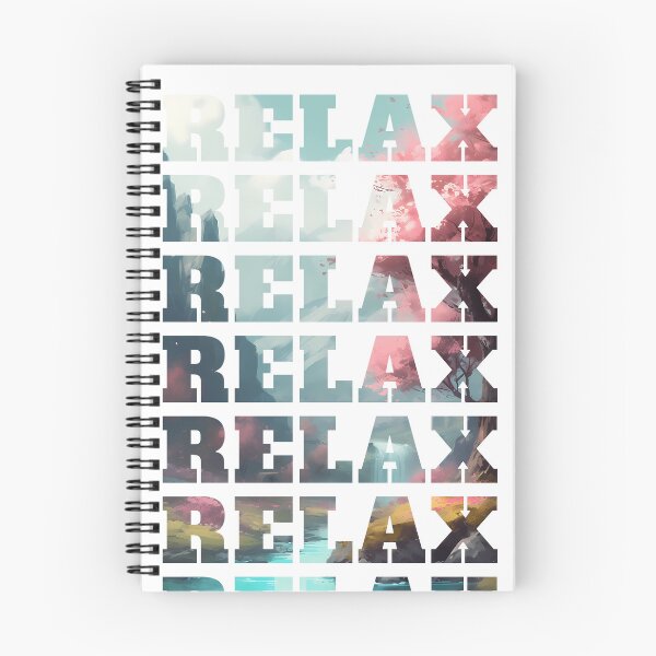 Item preview, Relax Text On a Relaxing Wallpaper designed and sold by InkVibe.