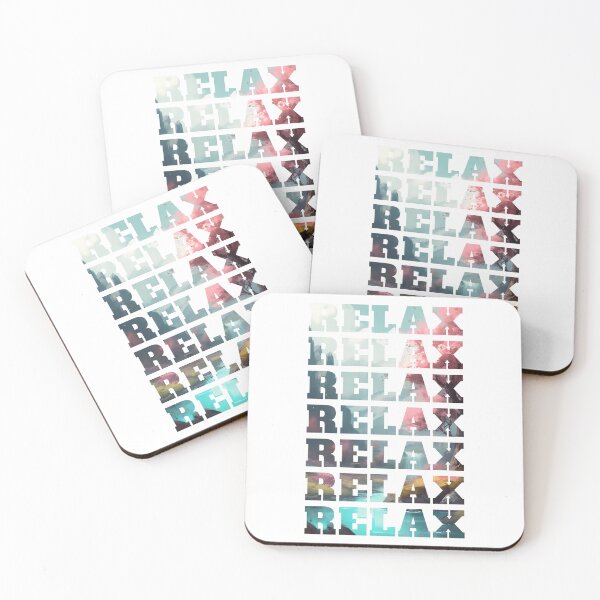 Item preview, Relax Text On a Relaxing Wallpaper designed and sold by InkVibe.