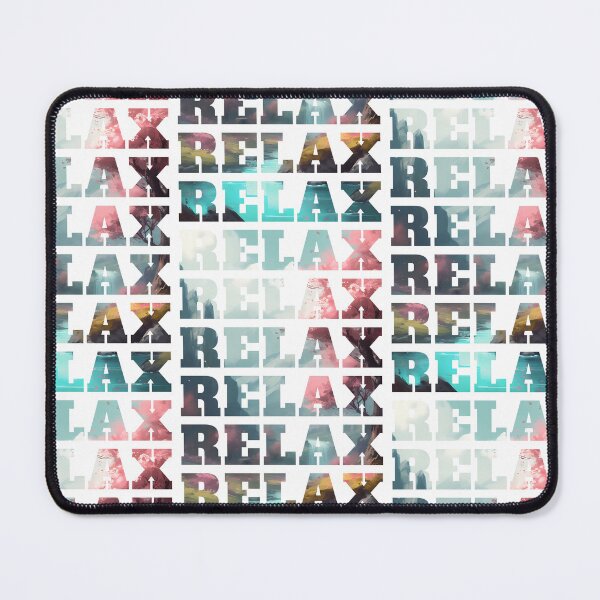 Item preview, Relax Text On a Relaxing Wallpaper designed and sold by InkVibe.