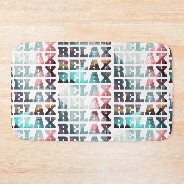 Item preview, Relax Text On a Relaxing Wallpaper designed and sold by InkVibe.