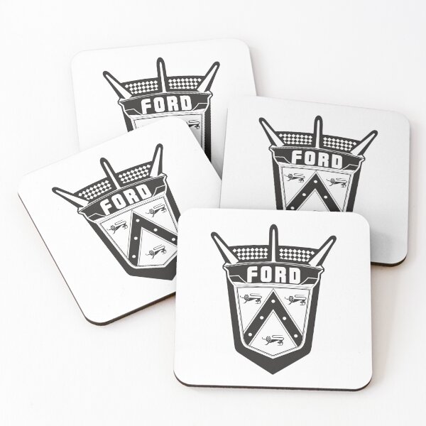 Item preview, 1950's Ford V8 hood emblem - classic black print designed and sold by retropetrol.