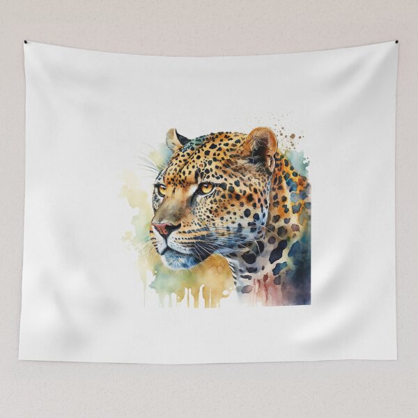 Item preview, Beautiful Jaguar Watercolour Portrait designed and sold by Adios65.