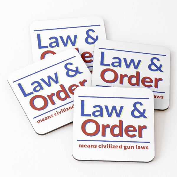 Item preview, Law and order means civilized gun laws designed and sold by Rachel the Artist .