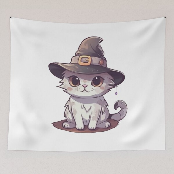 Item preview, Cute Cat Witcher - Kawaii Style designed and sold by KarolloBrand.
