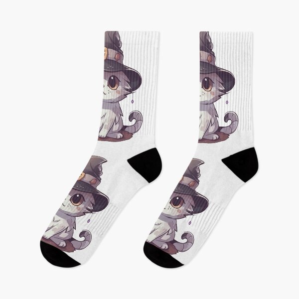 Item preview, Cute Cat Witcher - Kawaii Style designed and sold by KarolloBrand.