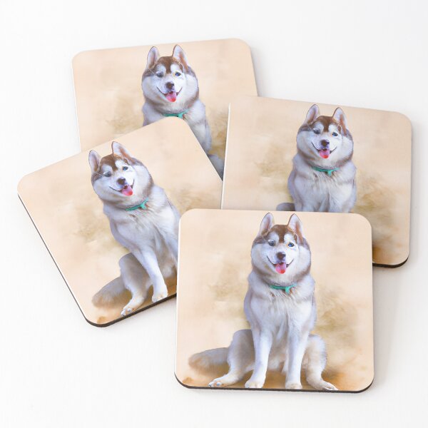 Item preview, Watercolour Husky. Matte painting husky. designed and sold by Doggymadness.