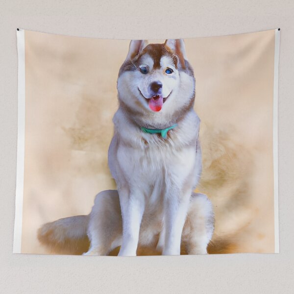 Artikelvorschau, Aquarell Husky. Matte Malerei heiser. entworfen und verkauft von Doggymadness.