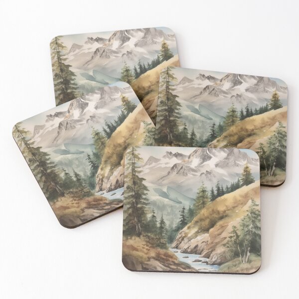 Item preview, Mountain Stream Watercolor Painting designed and sold by frogg136.