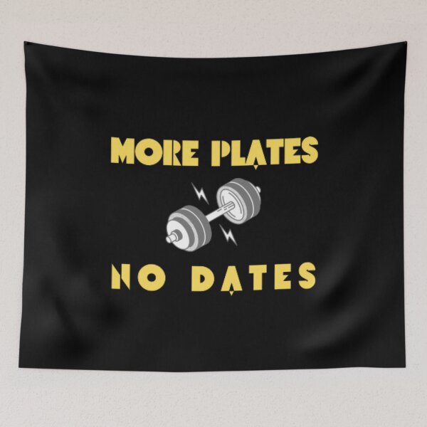 Item preview, More Plates No Dates Gym Fitness Bodybuilding  designed and sold by TeePassion.