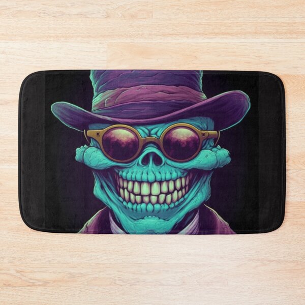Item preview, Whimsical Psychedelic Skull Madhatter Skeleton Art Graphic Design V.36 designed and sold by Pexelpanoramas.