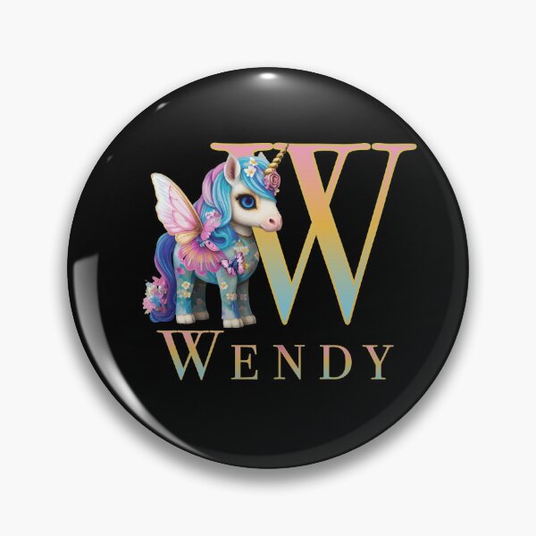 Item preview, Wendy name with a cute unicorn designed and sold by Lubellebubble20.