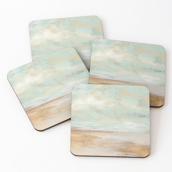 Item preview, Beach wall art, modern contemporary painting designed and sold by Melindabythesea.