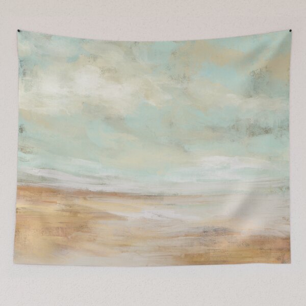 Item preview, Beach wall art, modern contemporary painting designed and sold by Melindabythesea.