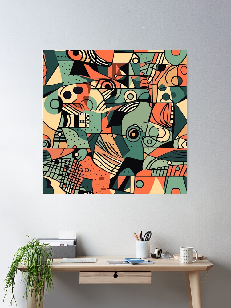 THE POSTER CLUB ポスター ABSTRACT Cubism Atelier Cph, Abstract Cubism - THE POSTER CLUB