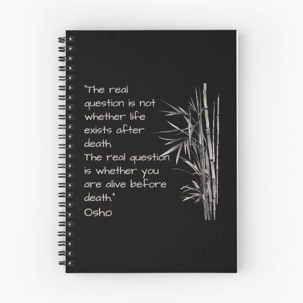 Item preview, The real question is ... Osho quote designed and sold by RetComly.