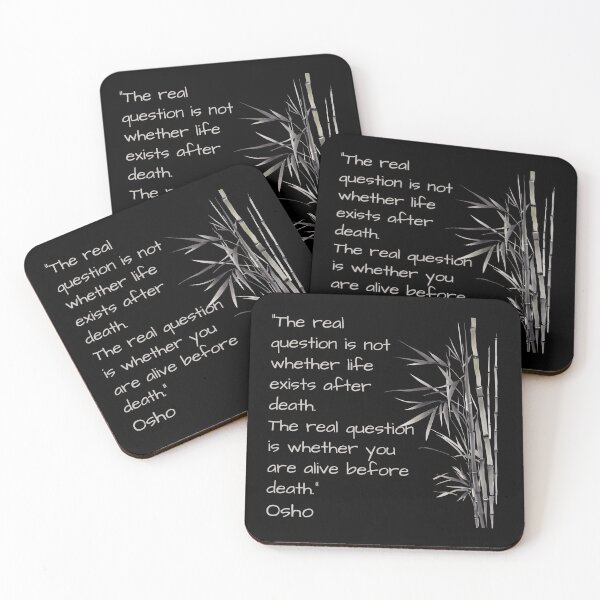 Item preview, The real question is ... Osho quote designed and sold by RetComly.