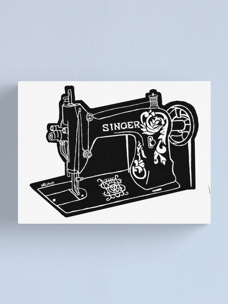 Funda de iPhone for Sale con la obra «La máquina de coser Singer de ayer»  de sandysartstudio