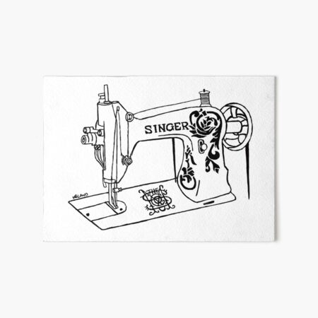 singer heavy duty sewing machine Art Board Print for Sale by