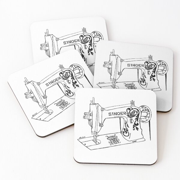 Item preview, Singer sewing machine designed and sold by AnythingButBland Art.