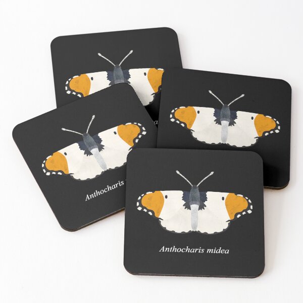 Item preview, Falcate orangetip butterfly collage (Anthocharis midea) designed and sold by Nia Alexander.