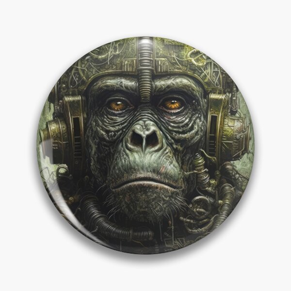 Artikelvorschau, Biomechanical Steampunk Ape 1 entworfen und verkauft von Earth Celebration Designs.