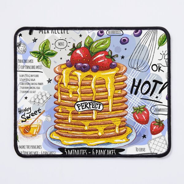 Item preview, Pancakes recipe with you forever sweet poster print designed and sold by Bearlala.