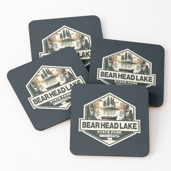 Item preview, Bear Head Lake State Park Minnesota Travel Art Badge designed and sold by KrisSidDesigns.