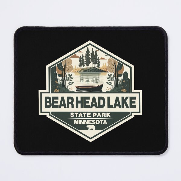 Item preview, Bear Head Lake State Park Minnesota Travel Art Badge designed and sold by KrisSidDesigns.