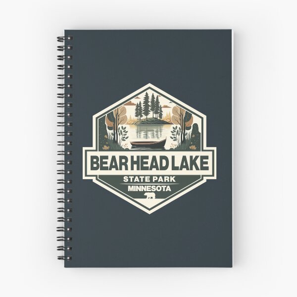 Item preview, Bear Head Lake State Park Minnesota Travel Art Badge designed and sold by KrisSidDesigns.