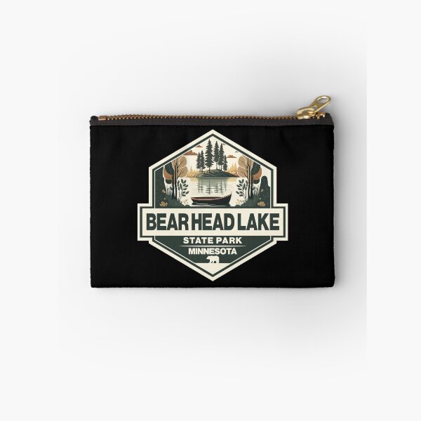 Item preview, Bear Head Lake State Park Minnesota Travel Art Badge designed and sold by KrisSidDesigns.