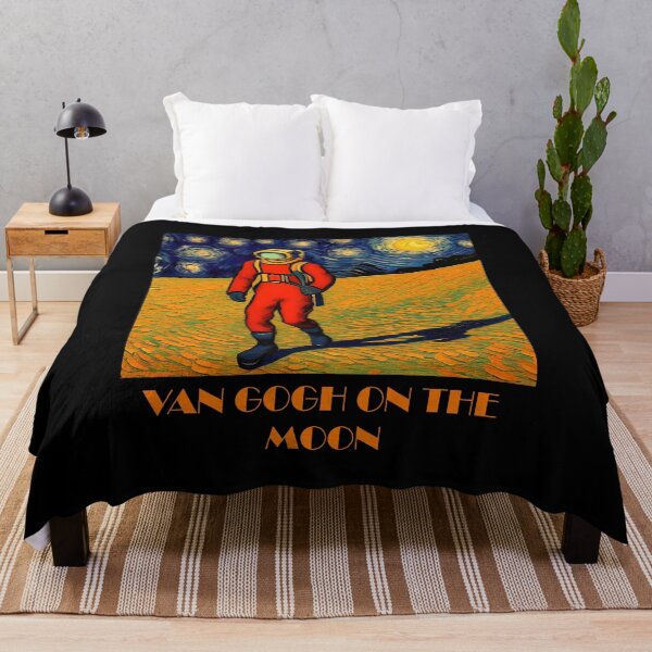 Item preview, Van Gogh Alive astronaut walks on the moon designed and sold by Teescount.