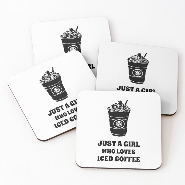Artikelvorschau, Nur ein Mädchen, das Eiskaffee liebt entworfen und verkauft von Harmonick-Tees.
