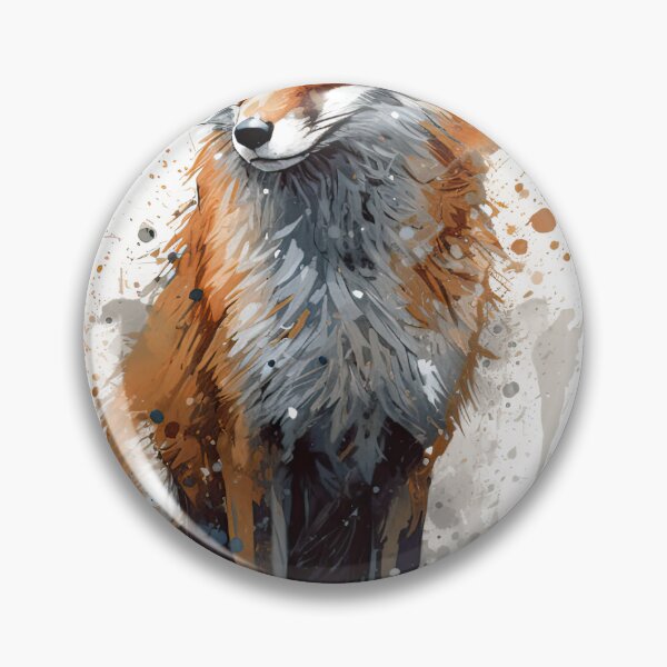 Item preview, Red fox painting designed and sold by pietrofoto.