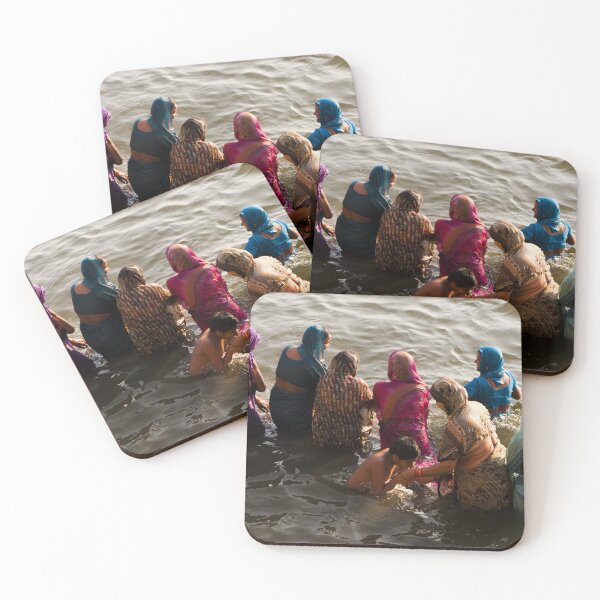 Item preview, Women bathing in the holy river Ganges in India designed and sold by GDDO.