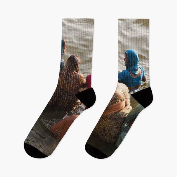Item preview, Women bathing in the holy river Ganges in India designed and sold by GDDO.