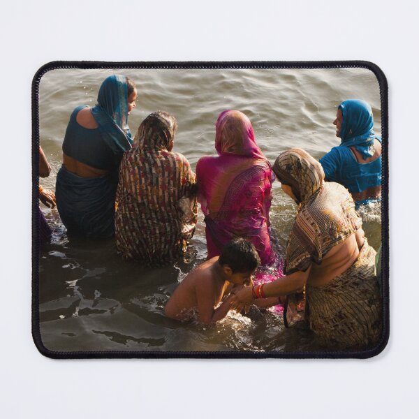 Item preview, Women bathing in the holy river Ganges in India designed and sold by GDDO.