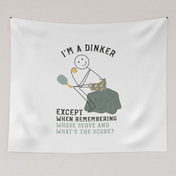 Item preview, Mens Pickleball Pun I'm a Dinker Thinker designed and sold by whyitsme.