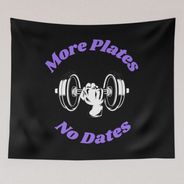 Item preview, More Plates No Dates Gym Fitness Bodybuilding  designed and sold by TeePassion.