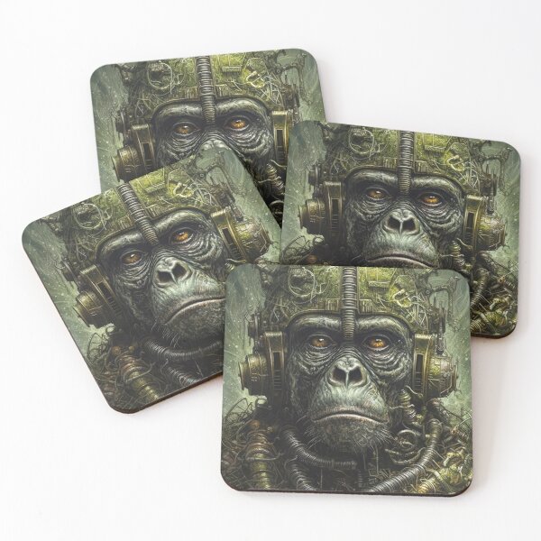 Item preview, Biomechanical Steampunk Ape 1 designed and sold by Earth Celebration Designs.