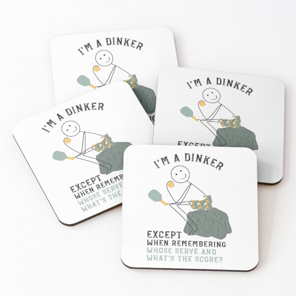 Item preview, Mens Pickleball Pun I'm a Dinker Thinker designed and sold by whyitsme.