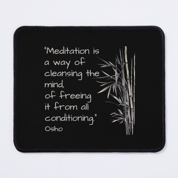 Item preview, Meditation is a way of cleansing the mind... Osho quote designed and sold by RetComly.