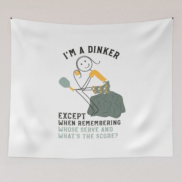 Item preview, Womens Pickleball Pun I'm a Dinker Thinker designed and sold by whyitsme.