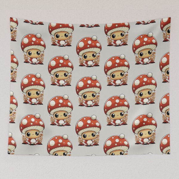 Item preview, cute kawaii colorful mushroom designed and sold by Quiki.