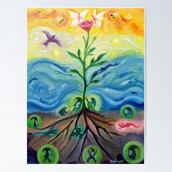 Item preview, salamanders, sylphs, undines and gnomes designed and sold by SpiritualArt11.