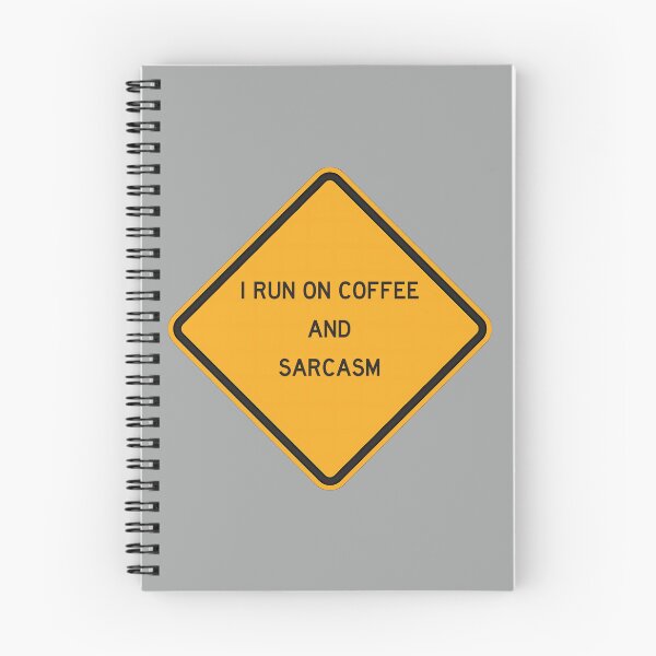 Item preview, I RUN ON COFFEE AND SARCASM - road sign  designed and sold by szymontravels.